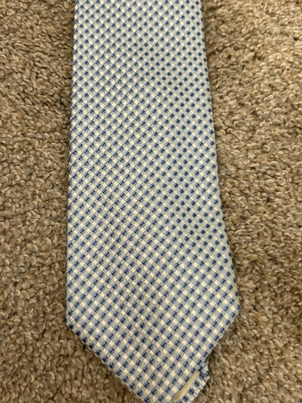 Banana Republic Light Blue Microdot Silk Tie